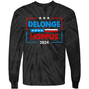 Delonge Hoppus 2024 For President Funny Voting Election 2024 Usa Tie-Dye Long Sleeve Shirt