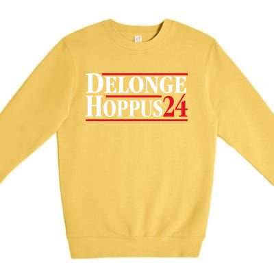 Delonge Hoppus 2024 For President Funny Voting Election 2024 Usa Premium Crewneck Sweatshirt