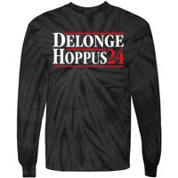 Delonge Hoppus 2024 For President Funny Voting Election 2024 Usa Tie-Dye Long Sleeve Shirt