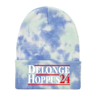 Delonge Hoppus 2024 For President Funny Voting Election 2024 Usa Tie Dye 12in Knit Beanie