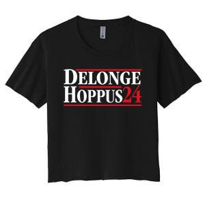 Delonge Hoppus 2024 For President Funny Voting Election 2024 Usa Women's Crop Top Tee