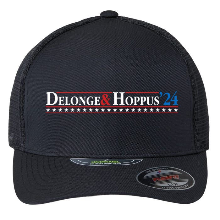 Delonge Hoppus 2024 For President Funny Voting Election 2024 Usa Flexfit Unipanel Trucker Cap