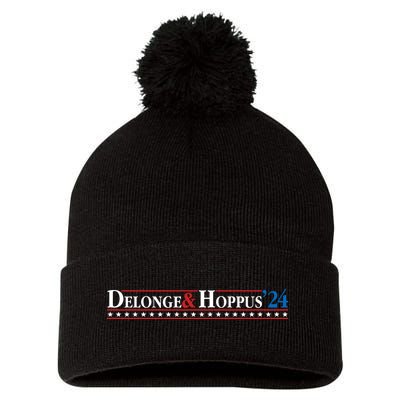 Delonge Hoppus 2024 For President Funny Voting Election 2024 Usa Pom Pom 12in Knit Beanie