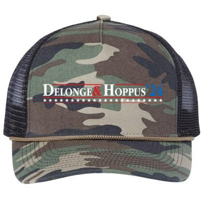 Delonge Hoppus 2024 For President Funny Voting Election 2024 Usa Retro Rope Trucker Hat Cap