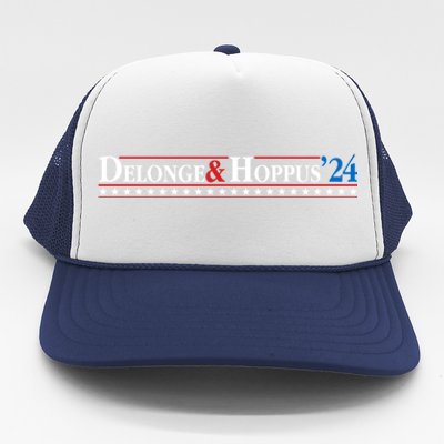 Delonge Hoppus 2024 For President Funny Voting Election 2024 Usa Trucker Hat