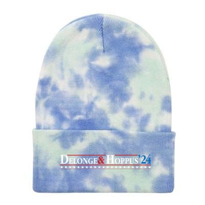 Delonge Hoppus 2024 For President Funny Voting Election 2024 Usa Tie Dye 12in Knit Beanie