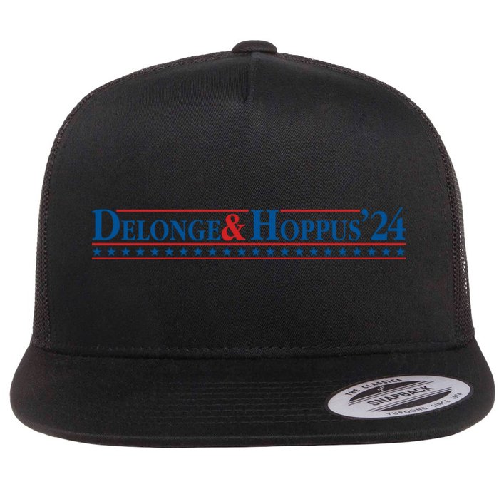 Delonge Hoppus 2024 For President Funny Voting Election 2024 Usa Flat Bill Trucker Hat