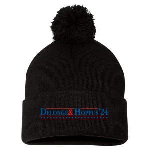 Delonge Hoppus 2024 For President Funny Voting Election 2024 Usa Pom Pom 12in Knit Beanie