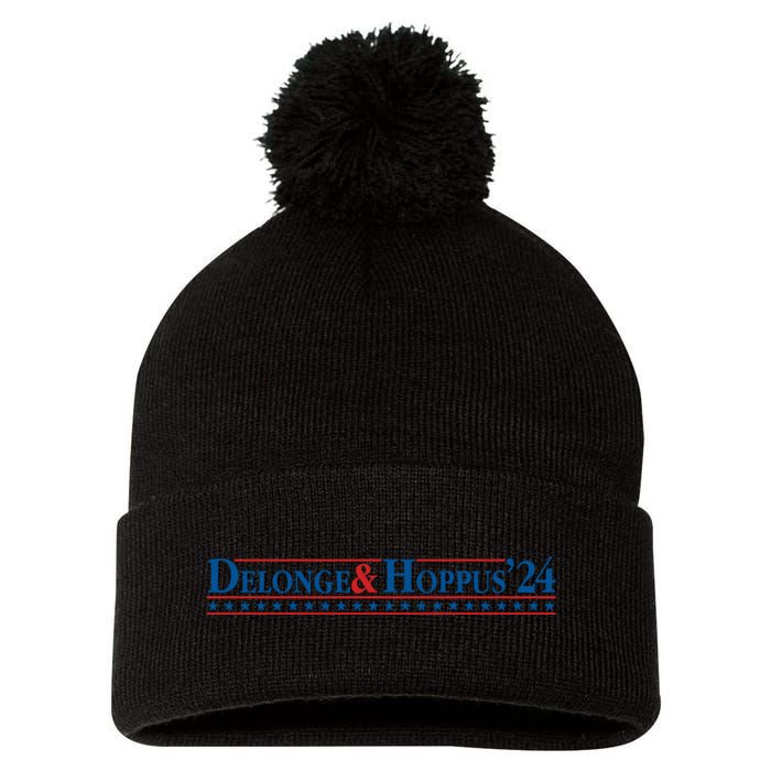 Delonge Hoppus 2024 For President Funny Voting Election 2024 Usa Pom Pom 12in Knit Beanie