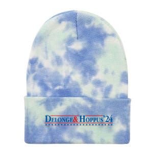 Delonge Hoppus 2024 For President Funny Voting Election 2024 Usa Tie Dye 12in Knit Beanie