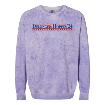 Delonge Hoppus 2024 For President Funny Voting Election 2024 Usa Colorblast Crewneck Sweatshirt