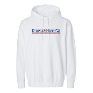 Delonge Hoppus 2024 For President Funny Voting Election 2024 Usa Garment-Dyed Fleece Hoodie