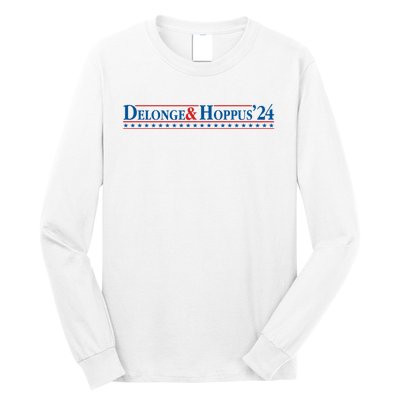 Delonge Hoppus 2024 For President Funny Voting Election 2024 Usa Long Sleeve Shirt