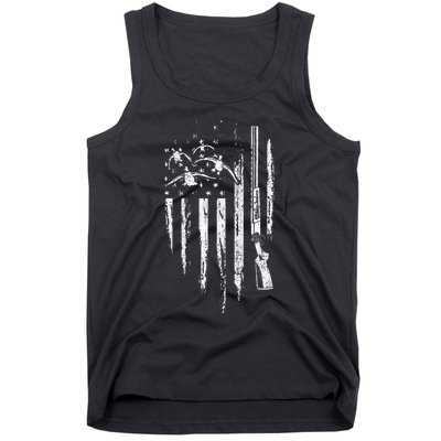 Duck Hunting American Flag Waterfowl Goose Gift For Hunter Tank Top