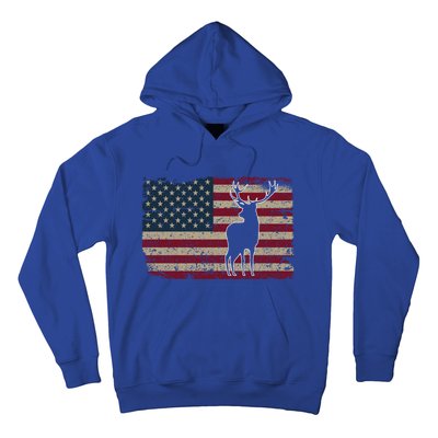 Deer Hunting American Flag Usa Proud Hunter Gift Idea Gift Hoodie