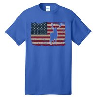 Deer Hunting American Flag Usa Proud Hunter Gift Idea Gift Tall T-Shirt