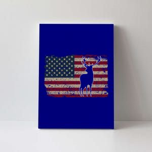 Deer Hunting American Flag Usa Proud Hunter Gift Idea Gift Canvas