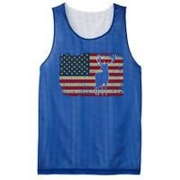 Deer Hunting American Flag Usa Proud Hunter Gift Idea Gift Mesh Reversible Basketball Jersey Tank