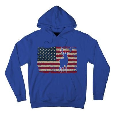 Deer Hunting American Flag Usa Proud Hunter Gift Idea Gift Tall Hoodie