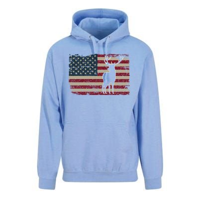 Deer Hunting American Flag Usa Proud Hunter Gift Idea Gift Unisex Surf Hoodie