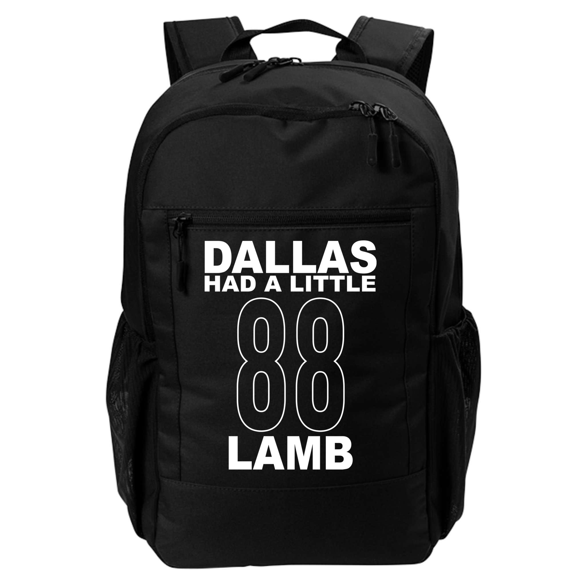 Dallas Had A Little 88 Lamb Football Backpack