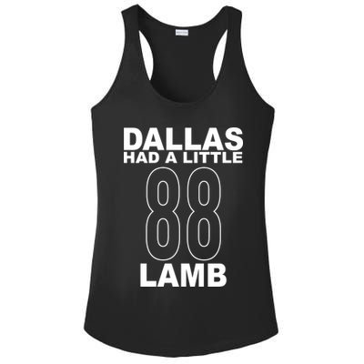 Dallas Had A Little 88 Lamb Football Ladies PosiCharge Competitor Racerback Tank