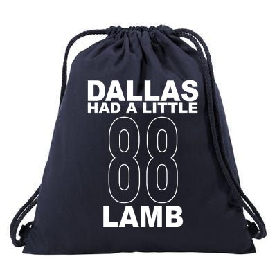 Dallas Had A Little 88 Lamb Football Drawstring Bag