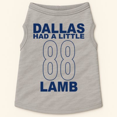 Dallas Had A Little 88 Lamb Football Doggie Tank