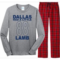 Dallas Had A Little 88 Lamb Football Long Sleeve Pajama Set