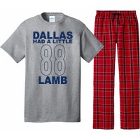 Dallas Had A Little 88 Lamb Football Pajama Set