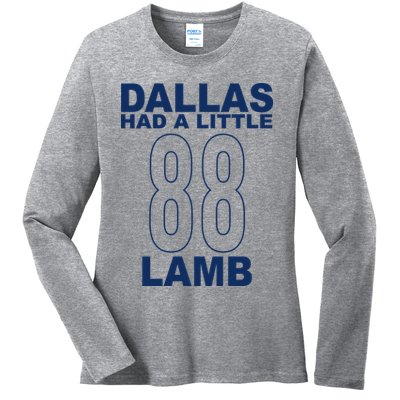 Dallas Had A Little 88 Lamb Football Ladies Long Sleeve Shirt