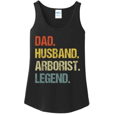 Dad Husband Arborist Legend Ladies Essential Tank