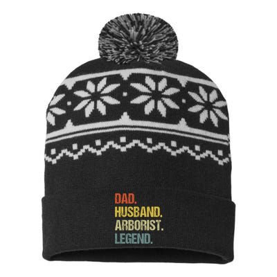 Dad Husband Arborist Legend USA-Made Snowflake Beanie