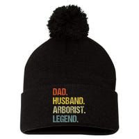 Dad Husband Arborist Legend Pom Pom 12in Knit Beanie