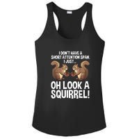 Dont Have A Short Attention Span Oh Squirrel Funny Ladies PosiCharge Competitor Racerback Tank