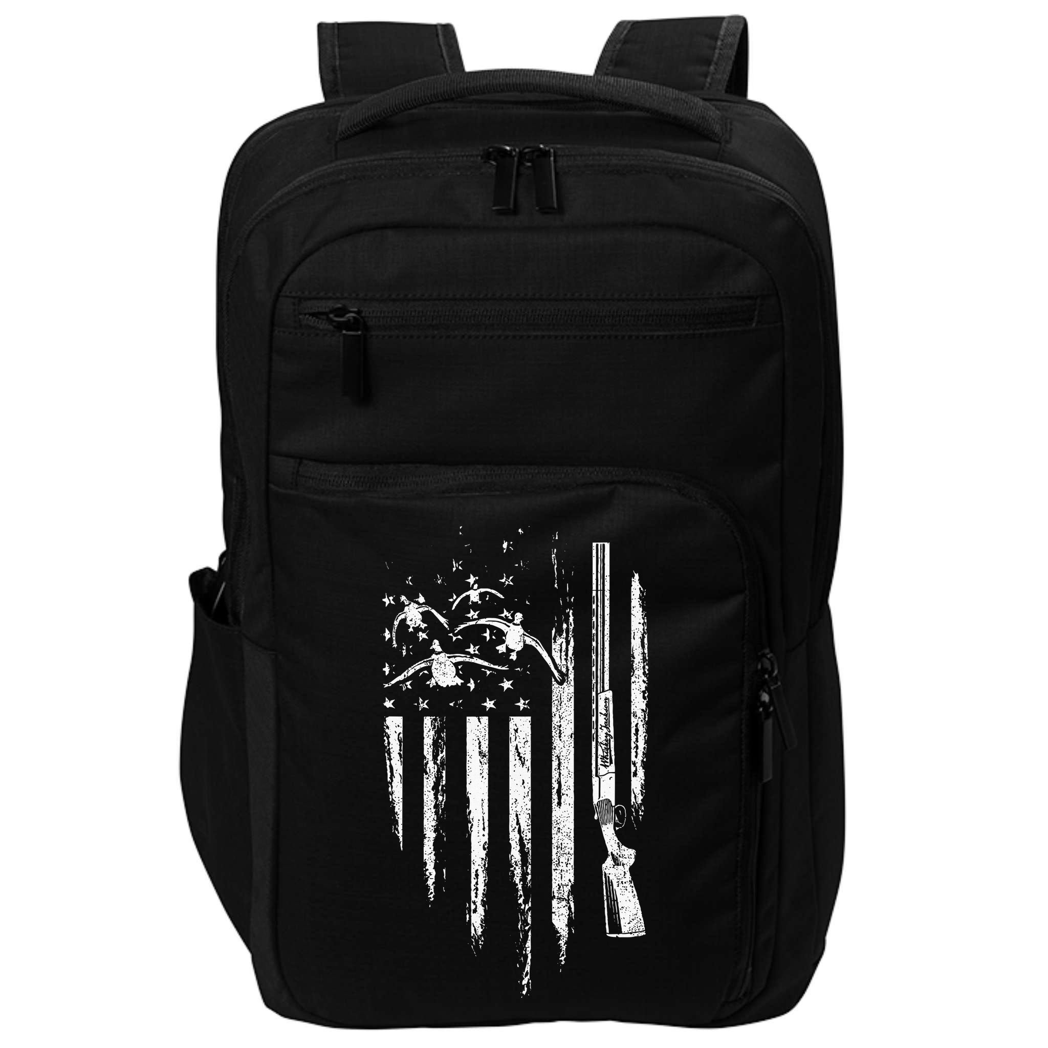 Duck Hunting American Flag Waterfowl Goose Gift For Hunter  Impact Tech Backpack