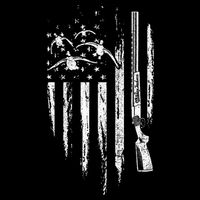 Duck Hunting American Flag Waterfowl Goose Gift For Hunter  16 in Basic Backpack