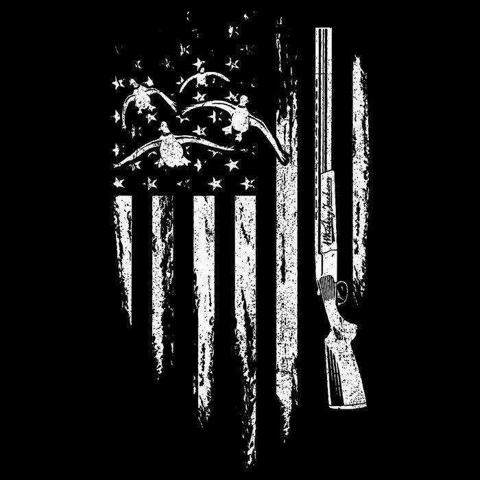 Duck Hunting American Flag Waterfowl Goose Gift For Hunter  16 in Basic Backpack