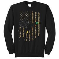 Duck Hunter American Flag Waterfowl Hunting Camouflage Sweatshirt