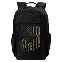 Duck Hunter American Flag Waterfowl Hunting Camouflage Daily Commute Backpack