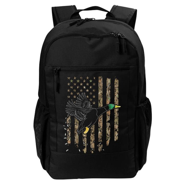 Duck Hunter American Flag Waterfowl Hunting Camouflage Daily Commute Backpack