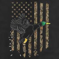Duck Hunter American Flag Waterfowl Hunting Camouflage Adult Drive Performance Visor