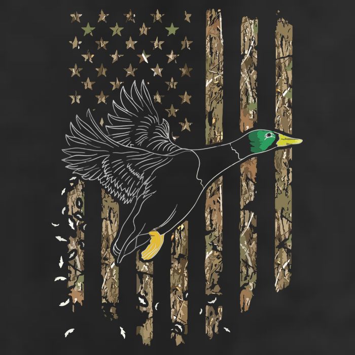 Duck Hunter American Flag Waterfowl Hunting Camouflage Adult Drive Performance Visor