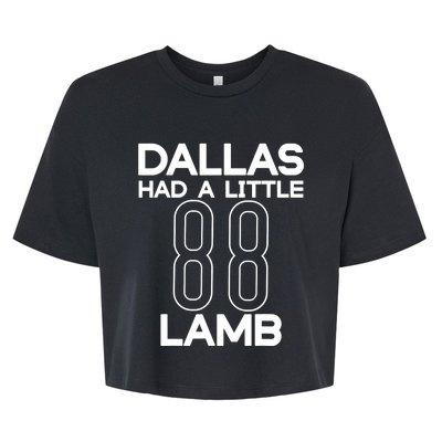 Dallas Had A Little Lamb Bella+Canvas Jersey Crop Tee