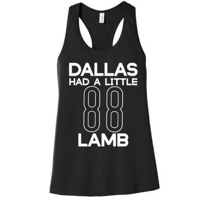 Dallas Had A Little Lamb Women's Racerback Tank