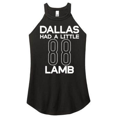 Dallas Had A Little Lamb Women’s Perfect Tri Rocker Tank