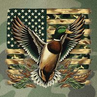 Duck Hunter American Flag Camouflage Hunting Legacy Tie Dye Trucker Hat