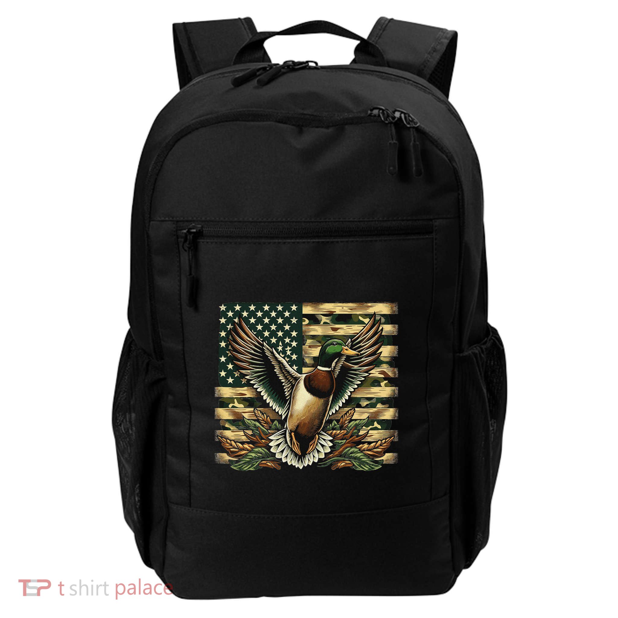 Duck Hunter American Flag Camouflage Hunting Backpack