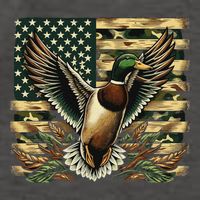 Duck Hunter American Flag Camouflage Hunting Vector Backpack