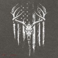 Deer Hunting American Flag Bowhunting Whitetail Bow Hunter Cotton Canvas Backpack